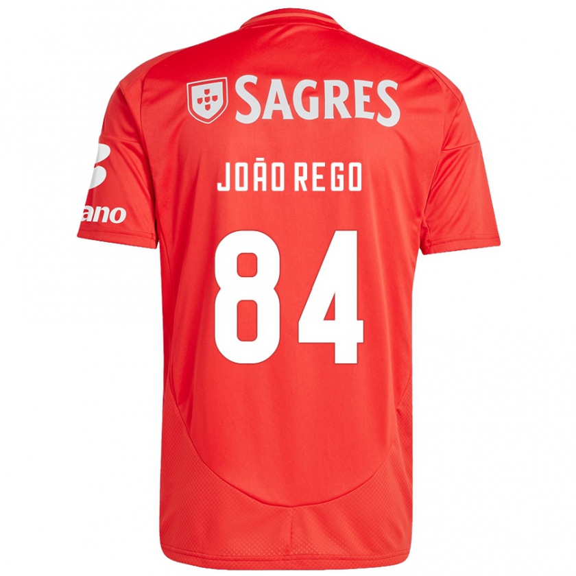 Kandiny Gyermek João Rêgo #84 Piros Fehér Hazai Jersey 2024/25 Mez Póló Ing