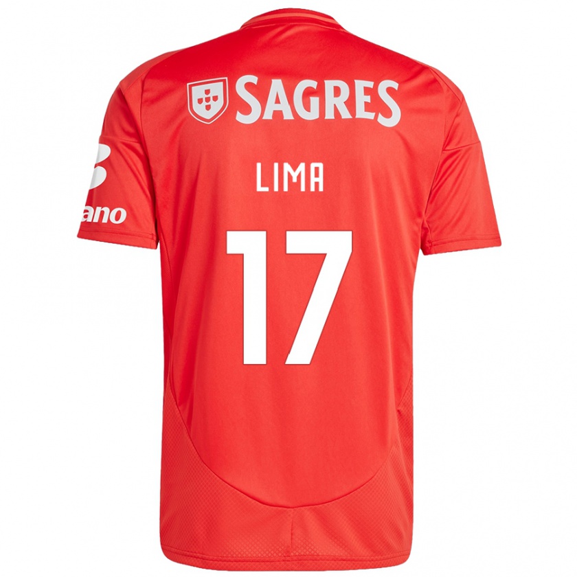 Kandiny Gyermek Ivan Lima #17 Piros Fehér Hazai Jersey 2024/25 Mez Póló Ing