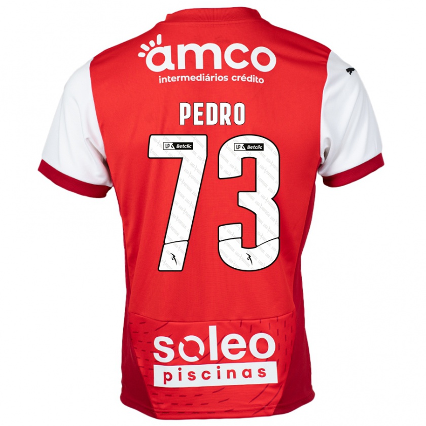 Kandiny Gyermek Zé Pedro #73 Piros Fehér Hazai Jersey 2024/25 Mez Póló Ing