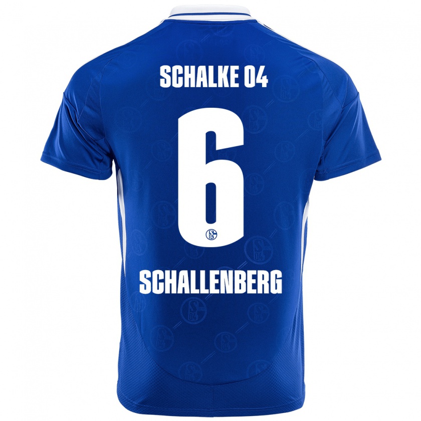 Kandiny Gyermek Ron Schallenberg #6 Királykék Hazai Jersey 2024/25 Mez Póló Ing