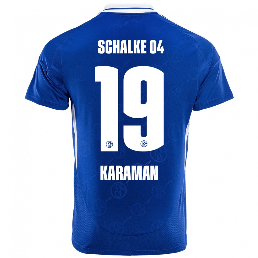 Kandiny Gyermek Kenan Karaman #19 Királykék Hazai Jersey 2024/25 Mez Póló Ing