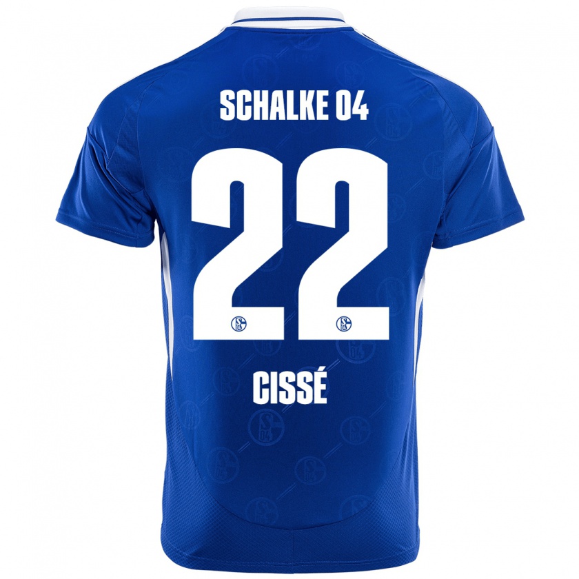 Kandiny Gyermek Ibrahima Cissé #22 Királykék Hazai Jersey 2024/25 Mez Póló Ing