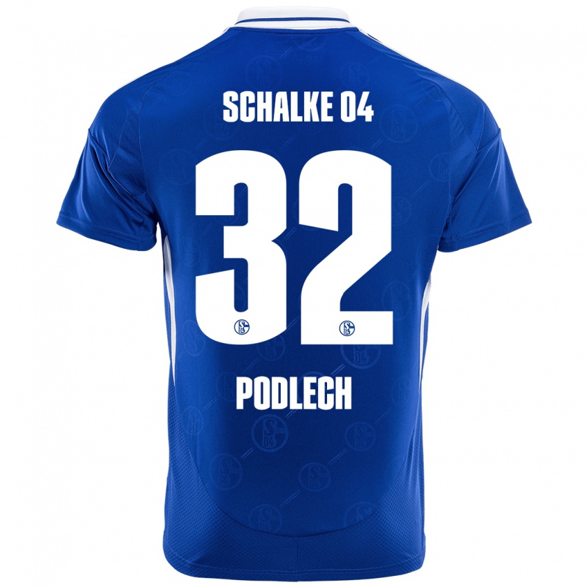 Kandiny Gyermek Luca Podlech #32 Királykék Hazai Jersey 2024/25 Mez Póló Ing