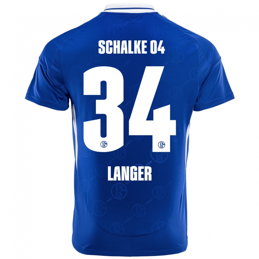 Kandiny Gyermek Michael Langer #34 Királykék Hazai Jersey 2024/25 Mez Póló Ing