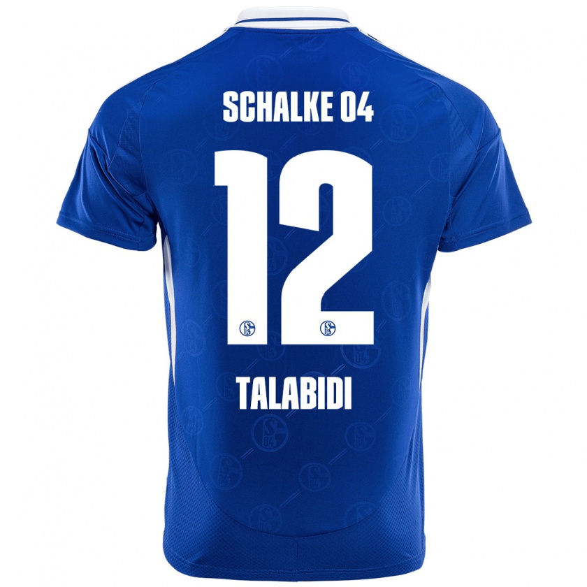 Kandiny Gyermek Malik Talabidi #12 Királykék Hazai Jersey 2024/25 Mez Póló Ing