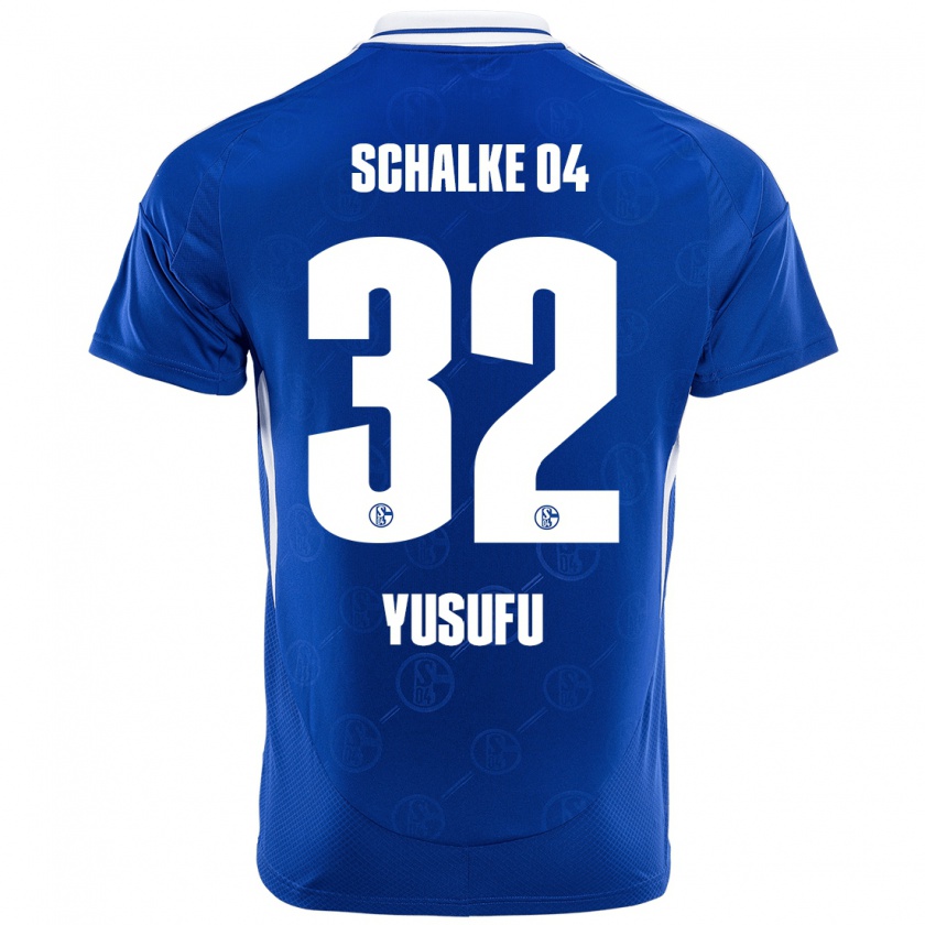 Kandiny Gyermek Faaris Yusufu #32 Királykék Hazai Jersey 2024/25 Mez Póló Ing