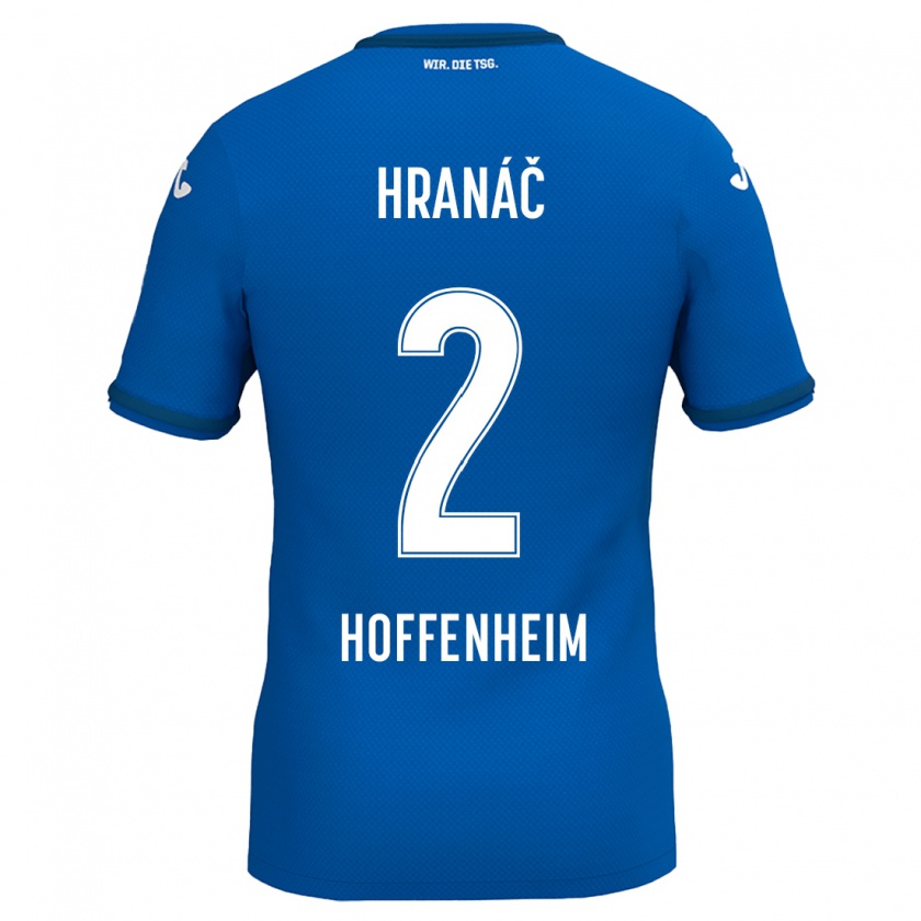 Kandiny Gyermek Robin Hranac #2 Királykék Hazai Jersey 2024/25 Mez Póló Ing