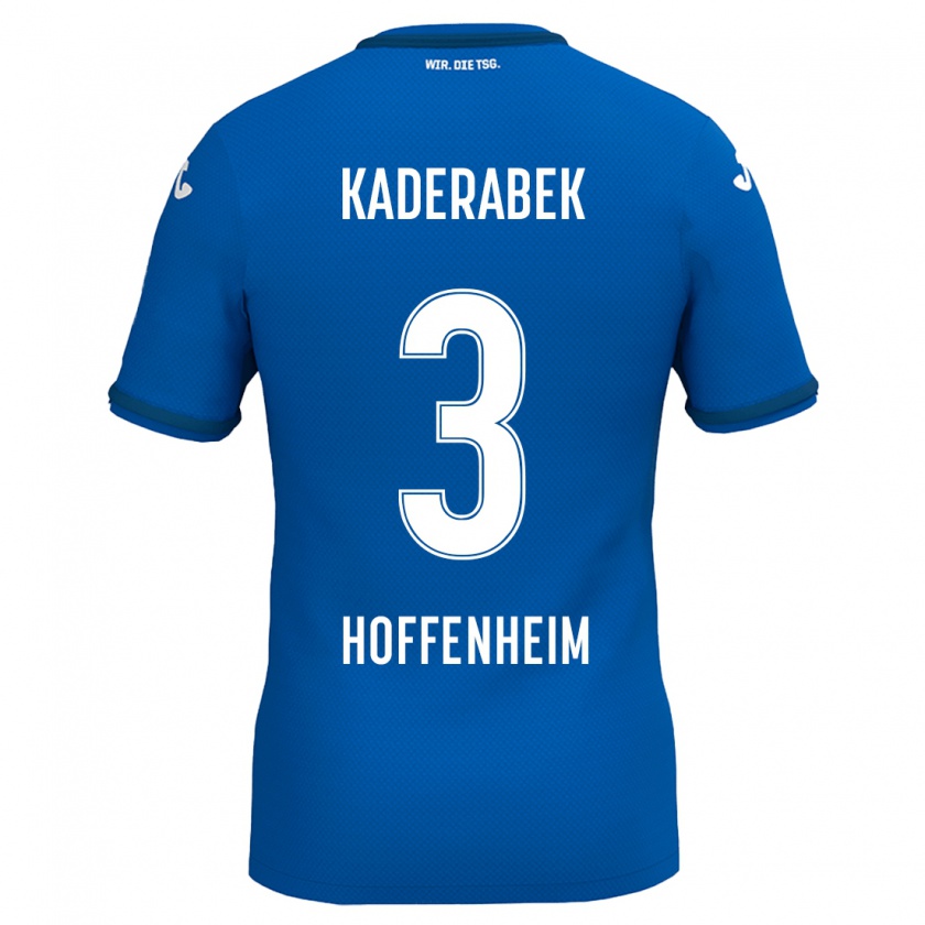 Kandiny Gyermek Pavel Kaderabek #3 Királykék Hazai Jersey 2024/25 Mez Póló Ing