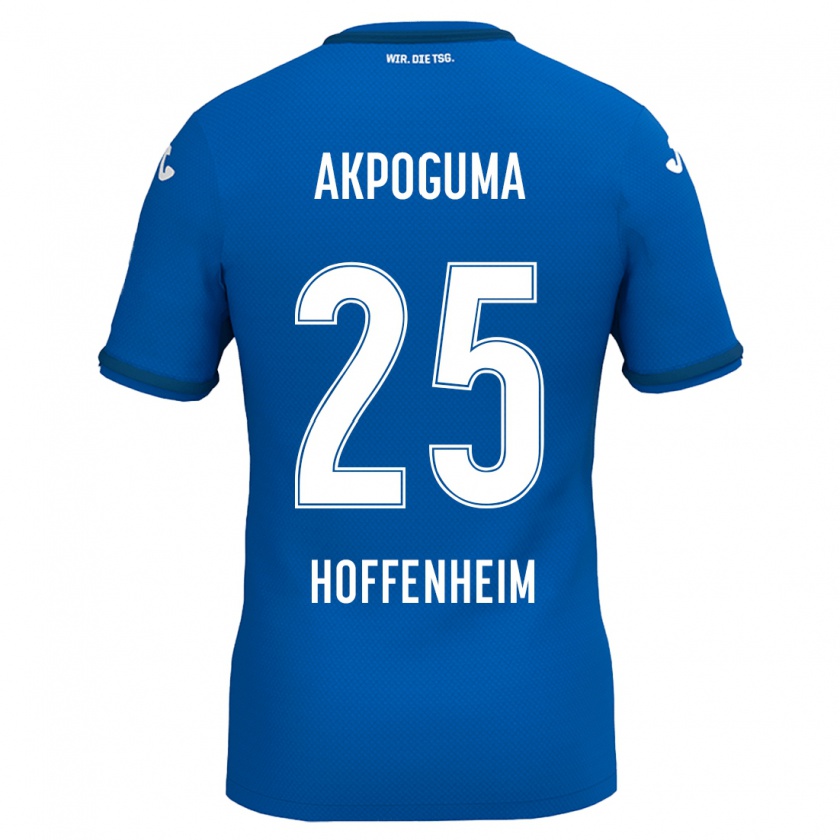 Kandiny Gyermek Kevin Akpoguma #25 Királykék Hazai Jersey 2024/25 Mez Póló Ing