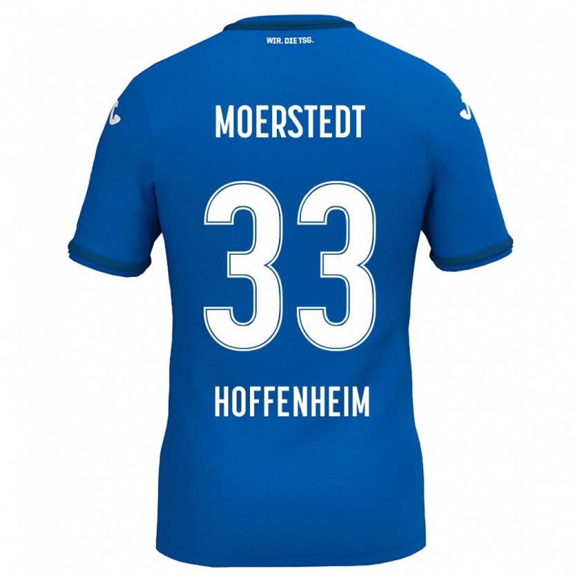 Kandiny Gyermek Max Moerstedt #33 Királykék Hazai Jersey 2024/25 Mez Póló Ing