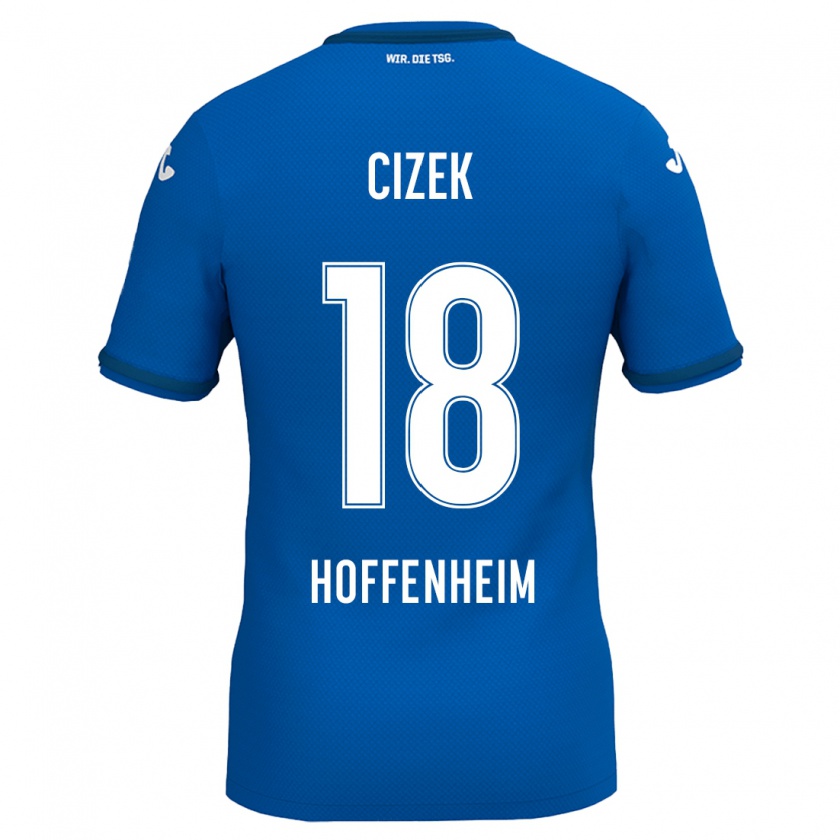 Kandiny Gyermek Krystof Cizek #18 Királykék Hazai Jersey 2024/25 Mez Póló Ing