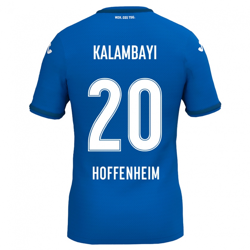 Kandiny Gyermek Simon Kalambayi #20 Királykék Hazai Jersey 2024/25 Mez Póló Ing