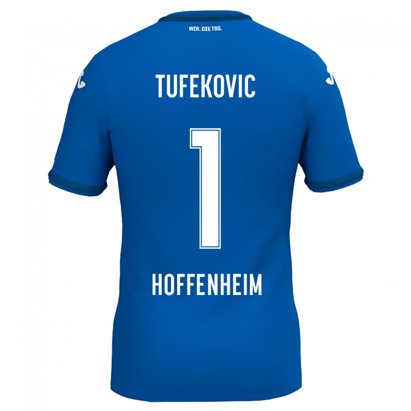 Kandiny Gyermek Martina Tufekovic #1 Királykék Hazai Jersey 2024/25 Mez Póló Ing