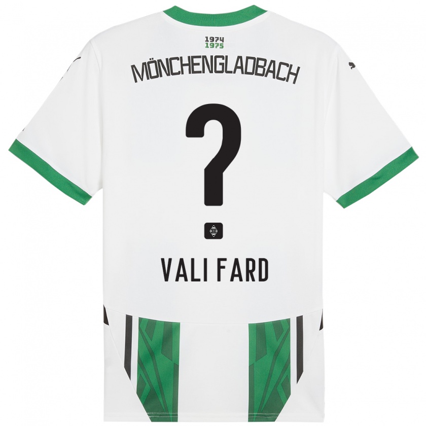 Kandiny Gyermek Elias Vali Fard #0 Fehér Zöld Hazai Jersey 2024/25 Mez Póló Ing