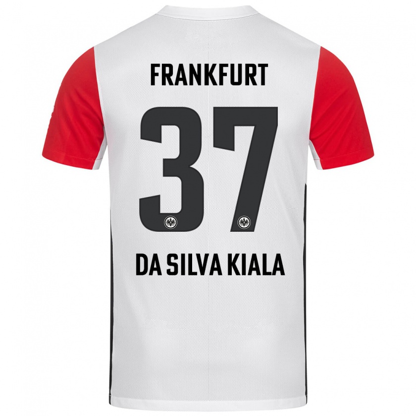 Kandiny Gyermek Joel Da Silva Kiala #37 Fehér Piros Hazai Jersey 2024/25 Mez Póló Ing