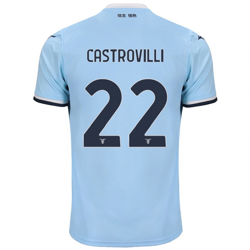 Kandiny Gyermek Gaetano Castrovilli #22 Kék Hazai Jersey 2024/25 Mez Póló Ing