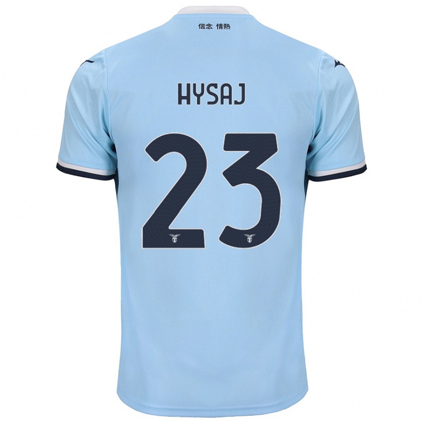 Kandiny Gyermek Elseid Hysaj #23 Kék Hazai Jersey 2024/25 Mez Póló Ing