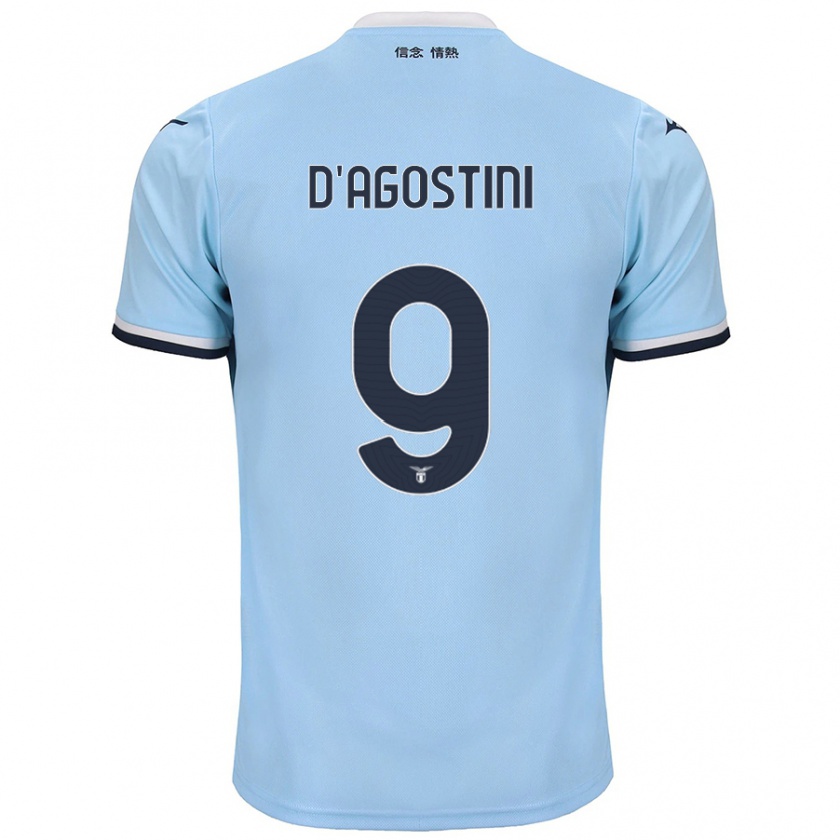 Kandiny Gyermek Lorenzo D'agostini #9 Kék Hazai Jersey 2024/25 Mez Póló Ing