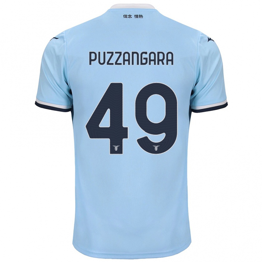 Kandiny Gyermek Angelo Antonio Puzzangara #49 Kék Hazai Jersey 2024/25 Mez Póló Ing