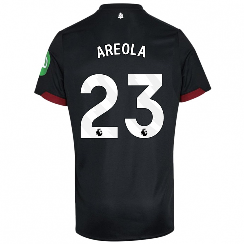 Kandiny Gyermek Alphonse Areola #23 Fekete Fehér Idegenbeli Jersey 2024/25 Mez Póló Ing