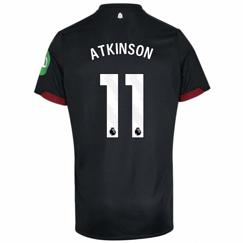 Kandiny Gyermek Izzy Atkinson #11 Fekete Fehér Idegenbeli Jersey 2024/25 Mez Póló Ing