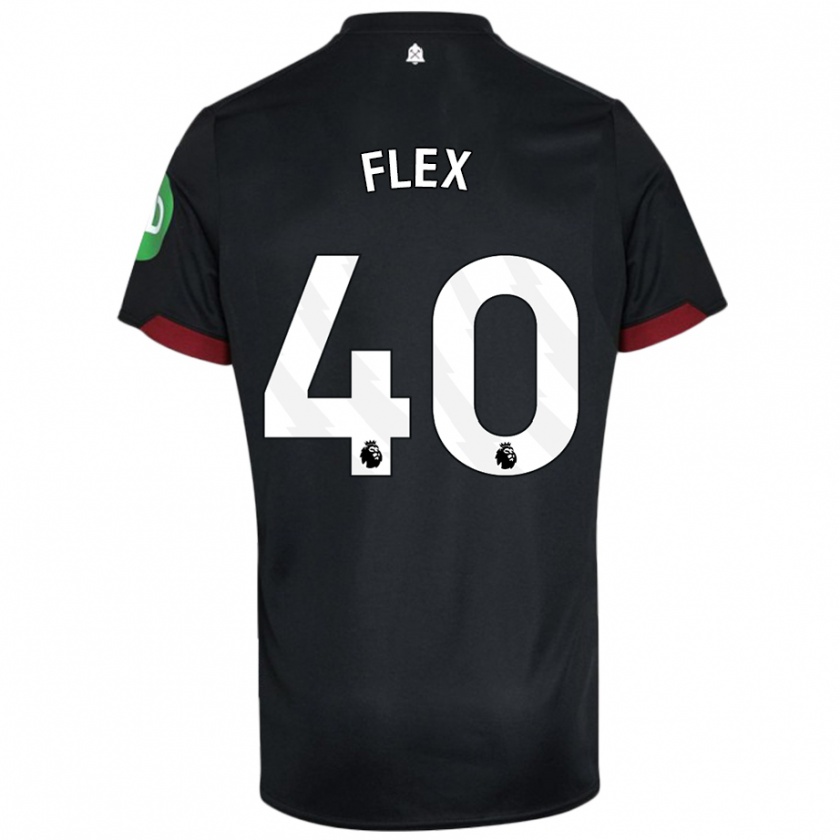 Kandiny Gyermek Armstrong Oko Flex #40 Fekete Fehér Idegenbeli Jersey 2024/25 Mez Póló Ing