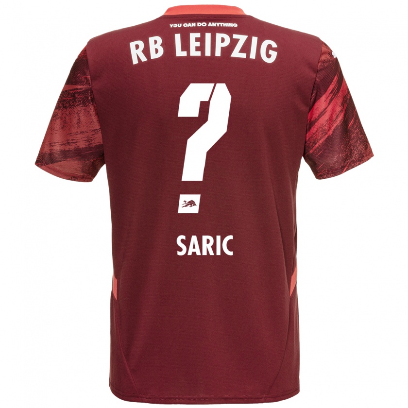 Kandiny Gyermek Lucio Saric #0 Burgundia Idegenbeli Jersey 2024/25 Mez Póló Ing