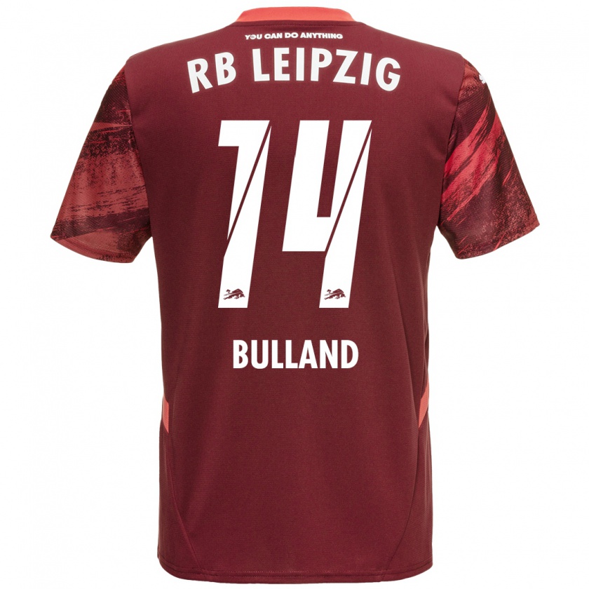 Kandiny Gyermek Anton Bulland #14 Burgundia Idegenbeli Jersey 2024/25 Mez Póló Ing