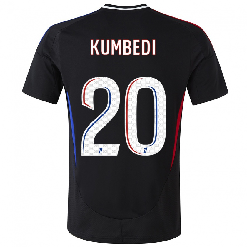 Kandiny Gyermek Saël Kumbedi #20 Fekete Idegenbeli Jersey 2024/25 Mez Póló Ing