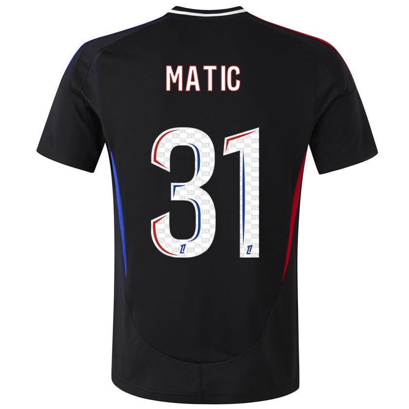 Kandiny Gyermek Nemanja Matic #31 Fekete Idegenbeli Jersey 2024/25 Mez Póló Ing