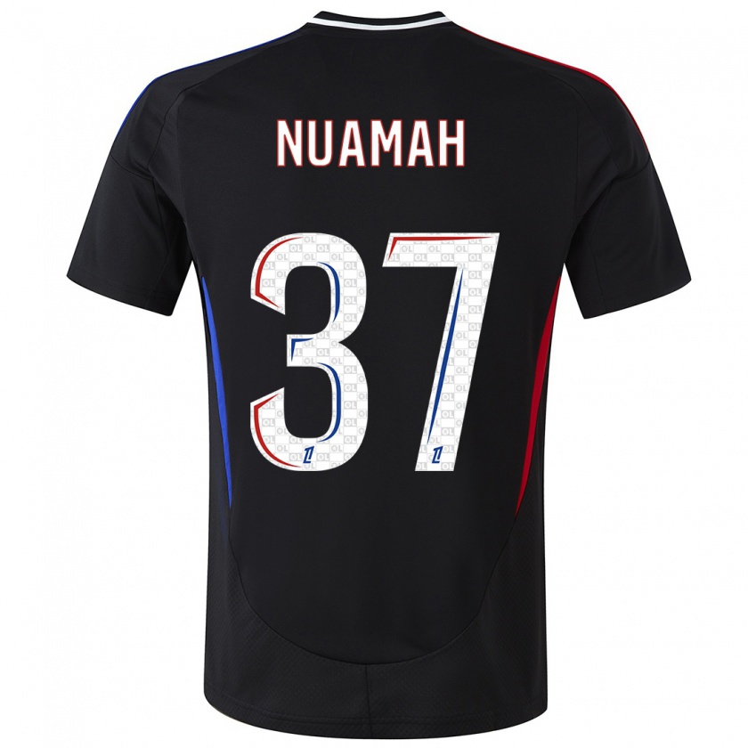 Kandiny Gyermek Ernest Nuamah #37 Fekete Idegenbeli Jersey 2024/25 Mez Póló Ing