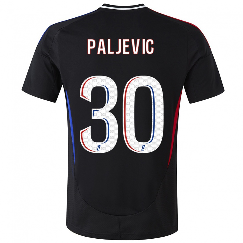 Kandiny Gyermek Alyssia Paljevic #30 Fekete Idegenbeli Jersey 2024/25 Mez Póló Ing