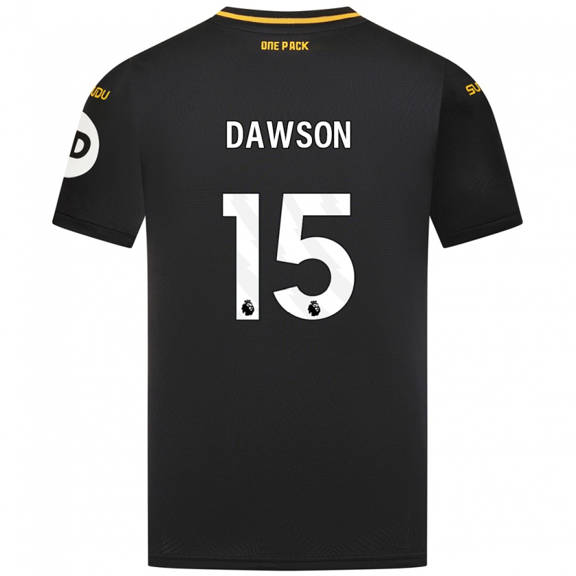 Kandiny Gyermek Craig Dawson #15 Fekete Idegenbeli Jersey 2024/25 Mez Póló Ing