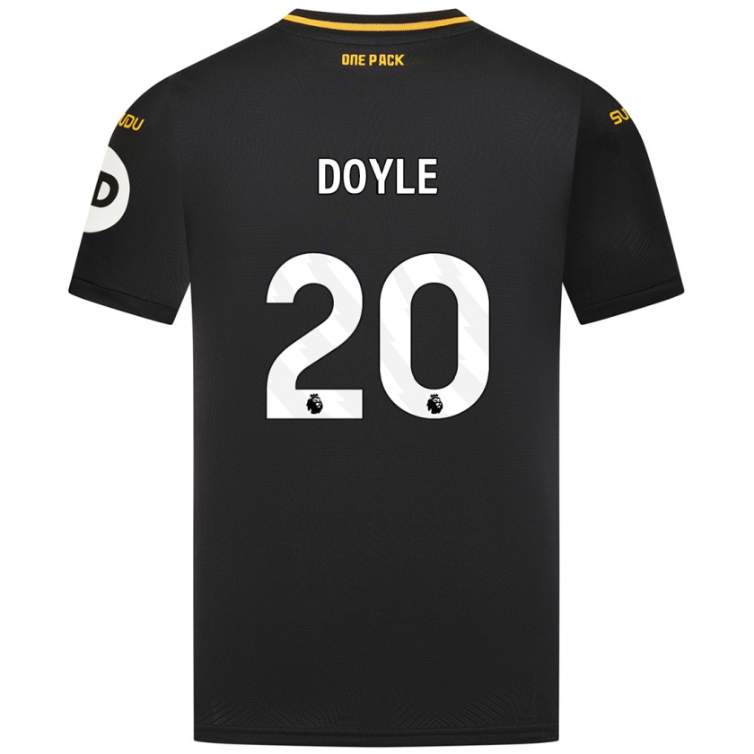 Kandiny Gyermek Tommy Doyle #20 Fekete Idegenbeli Jersey 2024/25 Mez Póló Ing