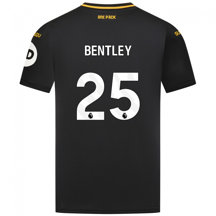 Kandiny Gyermek Daniel Bentley #25 Fekete Idegenbeli Jersey 2024/25 Mez Póló Ing