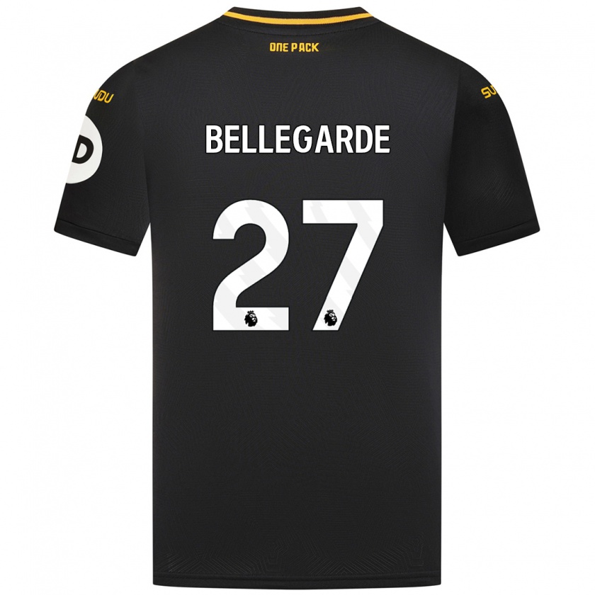 Kandiny Gyermek Jean-Ricner Bellegarde #27 Fekete Idegenbeli Jersey 2024/25 Mez Póló Ing