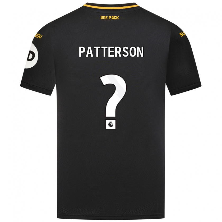 Kandiny Gyermek Lennon Patterson #0 Fekete Idegenbeli Jersey 2024/25 Mez Póló Ing