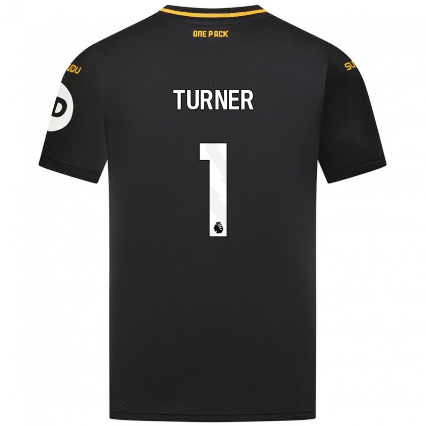 Kandiny Gyermek Shannon Turner #1 Fekete Idegenbeli Jersey 2024/25 Mez Póló Ing