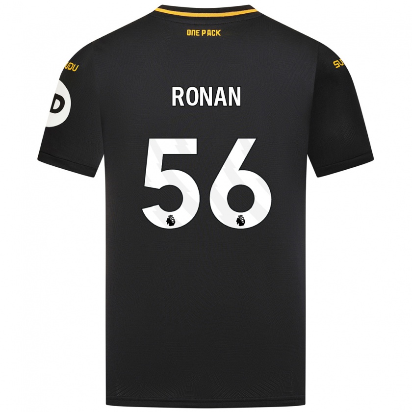 Kandiny Gyermek Connor Ronan #56 Fekete Idegenbeli Jersey 2024/25 Mez Póló Ing