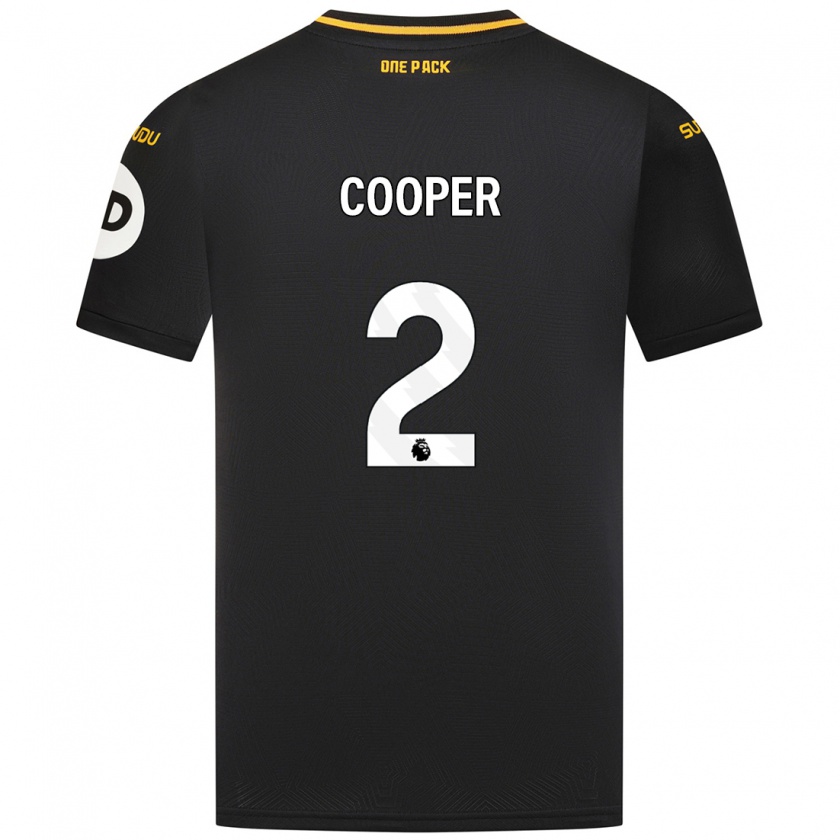 Kandiny Gyermek Laura Cooper #2 Fekete Idegenbeli Jersey 2024/25 Mez Póló Ing