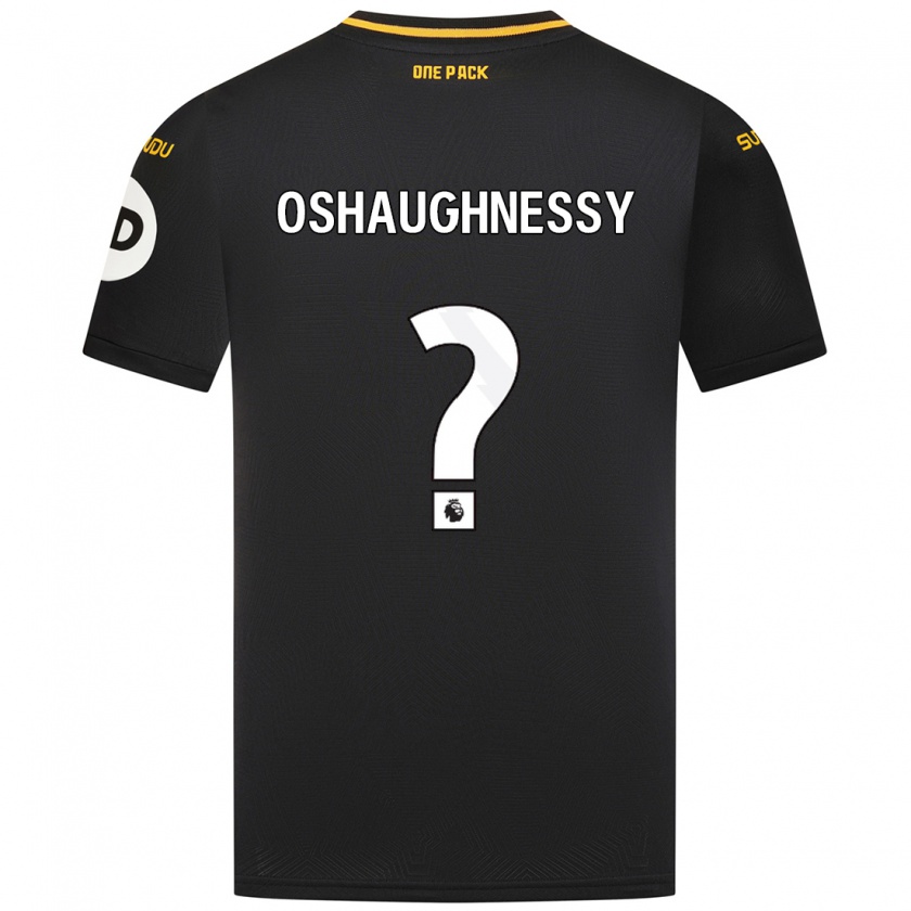 Kandiny Gyermek Joe Oshaughnessy #0 Fekete Idegenbeli Jersey 2024/25 Mez Póló Ing