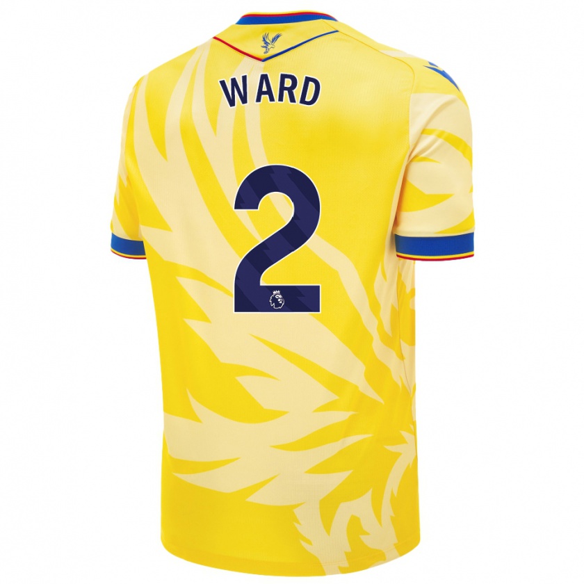 Kandiny Gyermek Joel Ward #2 Sárga Idegenbeli Jersey 2024/25 Mez Póló Ing