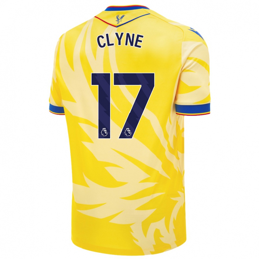 Kandiny Gyermek Nathaniel Clyne #17 Sárga Idegenbeli Jersey 2024/25 Mez Póló Ing