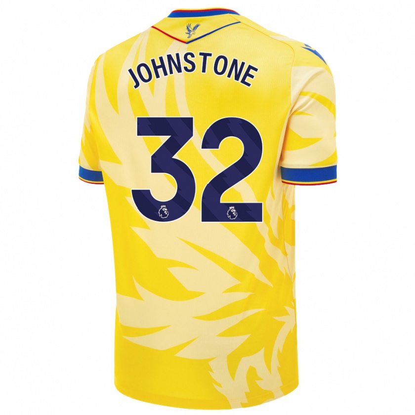 Kandiny Gyermek Sam Johnstone #32 Sárga Idegenbeli Jersey 2024/25 Mez Póló Ing