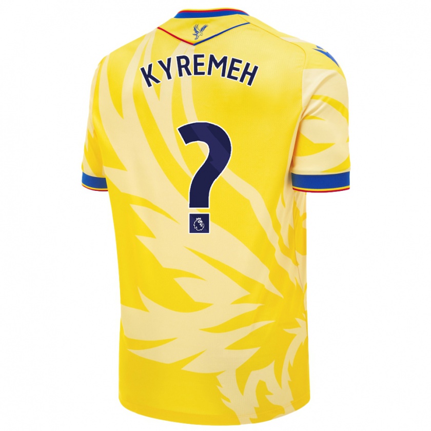 Kandiny Gyermek Jerome Kyremeh #0 Sárga Idegenbeli Jersey 2024/25 Mez Póló Ing