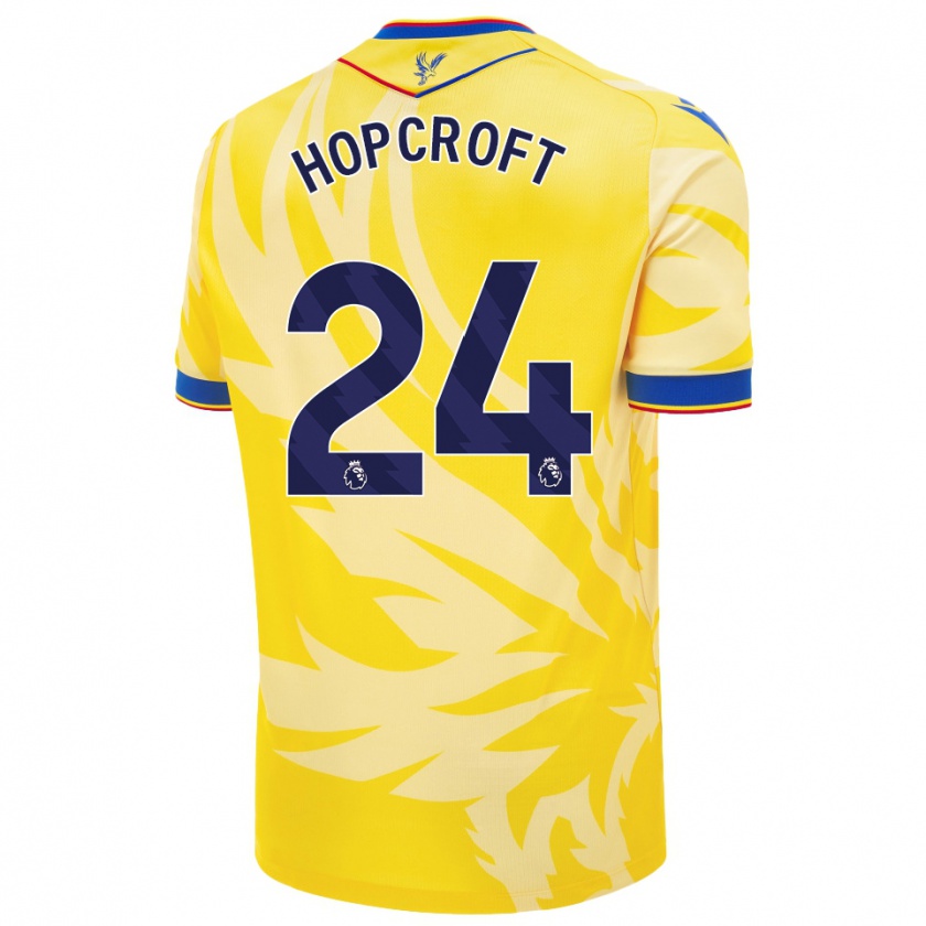 Kandiny Gyermek Shanade Hopcroft #24 Sárga Idegenbeli Jersey 2024/25 Mez Póló Ing