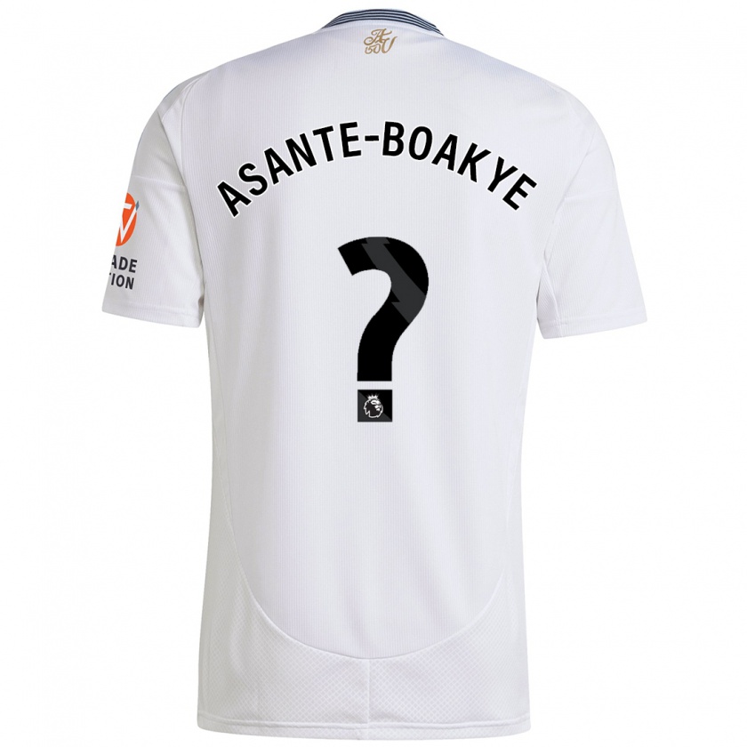 Kandiny Gyermek Max Asante-Boakye #0 Fehér Idegenbeli Jersey 2024/25 Mez Póló Ing