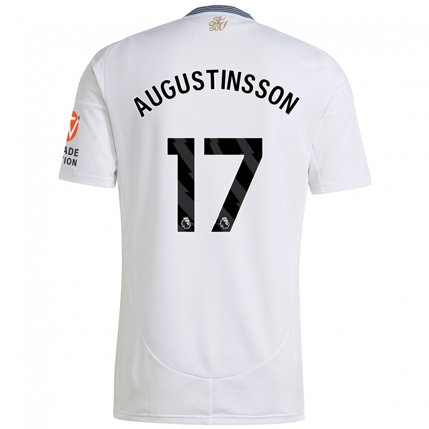 Kandiny Gyermek Ludwig Augustinsson #17 Fehér Idegenbeli Jersey 2024/25 Mez Póló Ing