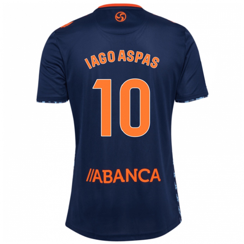 Kandiny Gyermek Iago Aspas #10 Sötétkék Idegenbeli Jersey 2024/25 Mez Póló Ing