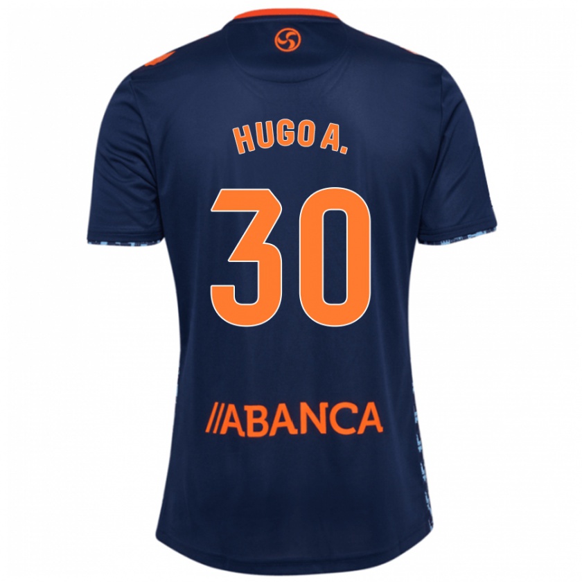 Kandiny Gyermek Hugo Álvarez #30 Sötétkék Idegenbeli Jersey 2024/25 Mez Póló Ing